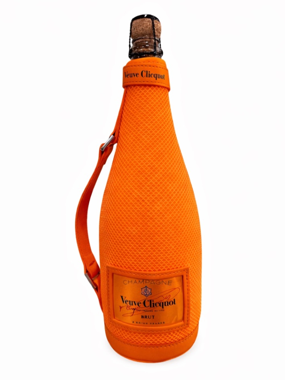 Veuve Clicquot Orange Champagne Bottle Holder Neoprene Ice Jacket